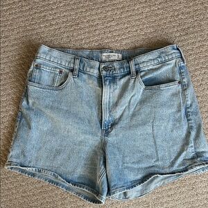 Abercrombie & Fitch Light Wash Denim Shorts
